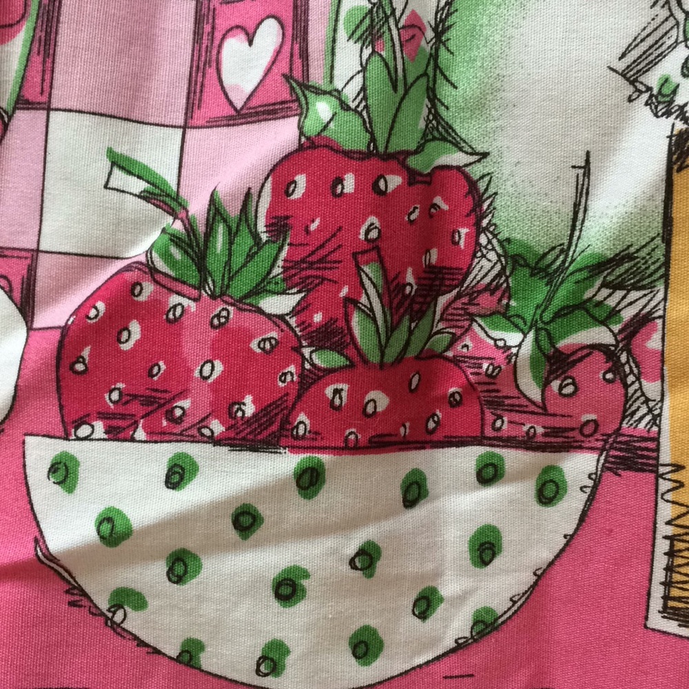 πKawaii vintage hell bunny strawberry skirt π - Picture 8 of 9